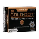 Speer Ammo 23602GD Gold Dot Personal Protection 25 ACP 35 gr Hollow Point (HP) - 20rd Box - Cci