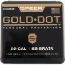 CCI 22462GDB Gold Dot Rifle Bullet 224 Cal .22 62 GRGold Dot Soft Point 100 Per Box - Cci