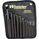 Wheeler 710910 Roll Pin Punch Set Starter Set Black/Yellow Steel Knurled Handle 9 Pieces - Battenfeld