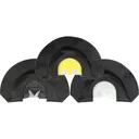 Power Calls 24226 Short Circuit Combo Diaphragm Call Turkey Hen Sounds Attracts Turkeys Black 3 Pack - Higdon Decoys