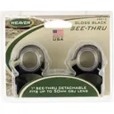 Weaver See-Thru Detachable 1\" Scope Rings Matte, 1\" Tube Diameter, Steel Strap with Aluminum Saddle. - Weaver Scope Mounts