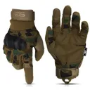 Glove Station Combat Hard Knuckle Full Finger Tactical Gloves - Camo - Large - GS-258-CFT-L - Glove Station