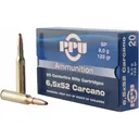 PPU PP3083 Metric Rifle 6.5x52mm Carcano 123 GR Soft Point - 20rd Box - Prvi Partizan