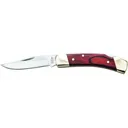 Schrade Uncle Henry Smokey Lockback Folding Knife 2-7/8\" Clip Point Blade Wood with Leather Sheath - Schrade