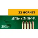 Sellier & Bellot SB22HA Rifle Training 22 Hornet 45 GR FMJ - 20rd Box - Sellier And Bellot