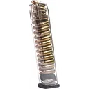 ETS Group GLK-9-170 For Glock 9 Competition Legal 9mm G17/19/26/34 27rd Polymer Clear Finish - Ets