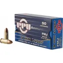 PPU PPH9F2 Handgun 9mm Luger 124 GR Full Metal Jacket - 50rd Box - Prvi Partizan