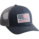 Leupold 179858 Trucker Flag Navy/Gray Adjustable Snapback OSFA Semi-Structured - Leupold / Redfield