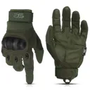 Glove Station Combat Hard Knuckle Full Finger Tactical Gloves - Green - Extra Large - GS-258-GR-XL - Glove Station