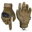 Glove Station Combat Hard Knuckle Full Finger Tactical Gloves - Tan - XX Large - GS-258-TN-2XL - Glove Station