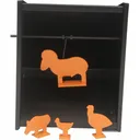 Beeman 2085 Pellet Trap Airgun Steel Black/Orange Animals Illustration Impact Enhancement Yes Includes Metal Silhouette/Paper Targets - Beeman Marksman
