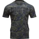 Springfield Armory GEP7128S Vintage Camo Mens T-Shirt Camo Small Short Sleeve - Springfield