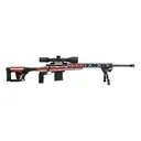 Howa HCRA73107USKMDT M1500 APC Chassis 24\" HB 10+1 (3), American Flag Cerakote, Luth-AR MBA-4 Stock with Aluminum Chassis, 4-16x50 Scope, Bipod & 2 Grips - Legacy Sports International