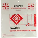 Champion Targets 47387 Redfield Sight-In Diamond Paper Pistol/Rifle 16\" x 16\" White/Red 100 Per Pkg - Champion Target