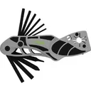 HME HME-ATWRBH 14-In-1 Archery Multi-Tool Black/Gray Metal Folding Metal - GSM Outdoors