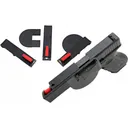 Versacarry 40MD Semi-Auto 40 S&W Medium 4\" Barrel Resin/Delrin Black/Red - Versacarry