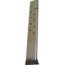 1911 .45 ACP 15 Round Magazine - Stainless - Fits Virtually All 1911 Model, .45 Caliber, Single Stack Mag Handguns - Korea Rwb