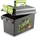 MTM Case-Gard AC50Z Ammo Can 50 Cal Rifle Black w/Zombie Green Accents Polypropylene - Mtm Products