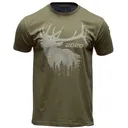 Springfield Armory GEP8605S 2020 Elk Mens T-Shirt Military Green Short Sleeve Small - Springfield