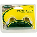 Weaver Mounts 49055 Quad-Lock Rings Quad Lock Medium 1\" Diameter Silver - Weaver Scope Mounts