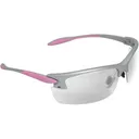 Radians PG0810CS Ladies Range Eyewear 99.9% UV Rated Clear Lens with Gray & Coral Accents Frame - Radians Inc.