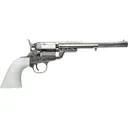 Cimarron CA925N00G13WBH 1851RM WB Hickok .38 SPL 7.5\" FS Nickel Engraved Revolver - Cimarron