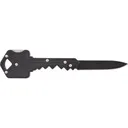 S.O.G SOG-KEY-101 Key 1.50\" Folding Plain Drop Point Black Hardcased 5Cr13MoV SS Blade/Black Stainless Steel Handle - Studies And Observations Group