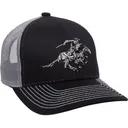 Outdoor Cap WIN46B Winchester Cap Cotton Twill Black/Light Gray Structured Osfa - Outdoor Cap Company