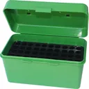 MTM Case-Gard H50-RL-10 Deluxe H-50 Multi-Caliber Rifle Green Polypropylene 50rd - Mtm Products