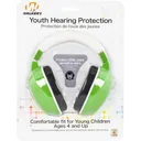 Walker\'s GWP-FKDM-OR Passive Baby & Kids Folding Polymer 22 dB Over the Head Orange Ear Cups with White Headband for Youth - GSM Outdoors