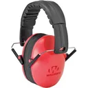 Walker\'s GWP-FKDM-COR Folding Passive Muff 23 dB Over the Head Polymer Coral Ear Cups with Black Headband Youth - GSM Outdoors