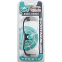 Radians WS2310CS Ladies Range Eyewear 99.9% UV Rated Clear Lens with Gray & Aqua Accents Frame - Radians Inc.