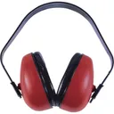 Radians DF0310HC Def-Guard Muff 23 dB Over the Head Red Ear Cups with Padded, Adjustable Black Headband for Adults 1 Pair - Radians Inc.