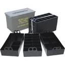 MTM ACO Ammo Can Organizer 3 Plastic Trays Black - Mtm Products