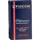 Fiocchi 22FHVCHP Shooting Dynamics 22 LR 38 GR Copper-Plated Hollow Point - 50rd Box - Fiocchi Ammunition