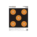 Champion Targets 45555 Shotkeeper 5\" Bullseye Paper 100 yds Pistol/Rifle Large Black/Orange 12 PK - Champion Target