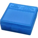 MTM Case-Gard P100324 Case-Gard P-100 357 Mag Handgun Clear Blue Polypropylene 100rd - Mtm Products