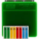 MTM P1004516T P-100 Ammo Box Handgun 45ACP/10mm 1.3\" Max 100rd Plastic Clear Green/Black - Mtm Products