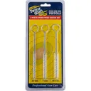 Tetra 1521I Wire-Twist Brush Set 9mm/22/45 Cal Handgun Firearm Nylon Bristles 3 Per Pkg - Tetra