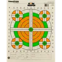 Champion Targets 45761 Score Keeper Bullseye Paper Hanging 100 yds Rifle 14\" x 18\" Green/Orange 12 PK - Champion Target