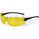 Radians OV1-40CS Overlook Glasses 99.9% UV Rated Amber Lens with Black Frame & Rubber Temple Sleeves & Nose Piece for Adults - Radians Inc.