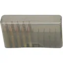 MTM J20XS41 J-20 Slip-Top Ammo Box 20rd Rifle 2.35\" OAL Sm Poly Clear Smoke - Mtm Products