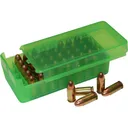 MTM Case-Gard P50SS9M16 Side-Slide Ammo Box Multi-Caliber Handgun Clear Green Plastic 50rd - Mtm Products