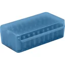 MTM Case-Gard P50SS-9M-24 Side-Slide Ammo Box Multi-Caliber Handgun Clear Blue Plastic 50rd - Mtm Products