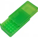 MTM Case-Gard P50SS4516 Side-Slide Ammo Box Pistol Multi-Caliber Handgun Clear Green Plastic 50rd - Mtm Products