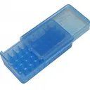 MTM Case-Gard P50SS4524 Side-Slide Ammo Box Pistol Multi-Caliber Handgun Clear Blue Plastic 50rd - Mtm Products