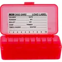 MTM Case-Gard P504429 Case-Gard P-50 Multi-Caliber Handgun Clear Red Polypropylene 50rd - Mtm Products
