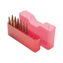 MTM J20XS29 J-20 Ammo Box 20rd Rifle 2.35\" OAL Sm Base Poly Clear Red - Mtm Products