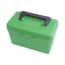 MTM Case-Gard H50RMAG10 Deluxe Ammo Box for 7mm Rem/Mag 300 Win Mag Green Polypropylene 50rd - Mtm Products
