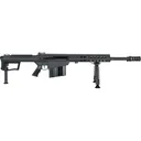 Barrett M107A1 .50 BMG 20\" Chrome Lined Fluted Barrel 10rd Semi-Auto Rifle, 1:15 Twist W/ Muzzle Brake & QD Suppressor Mount - Black - Mfg Discount Applied - Barrett Firearms
